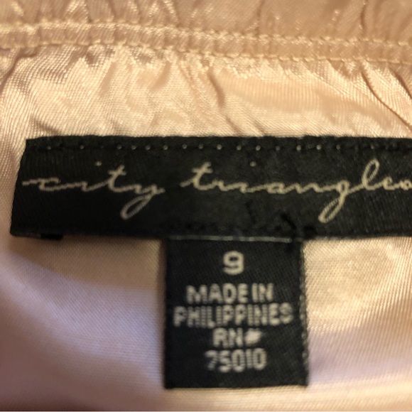 City Triangles Leopard Chiffon Strapless High Low Dress Size 9 - Picture 4 of 4